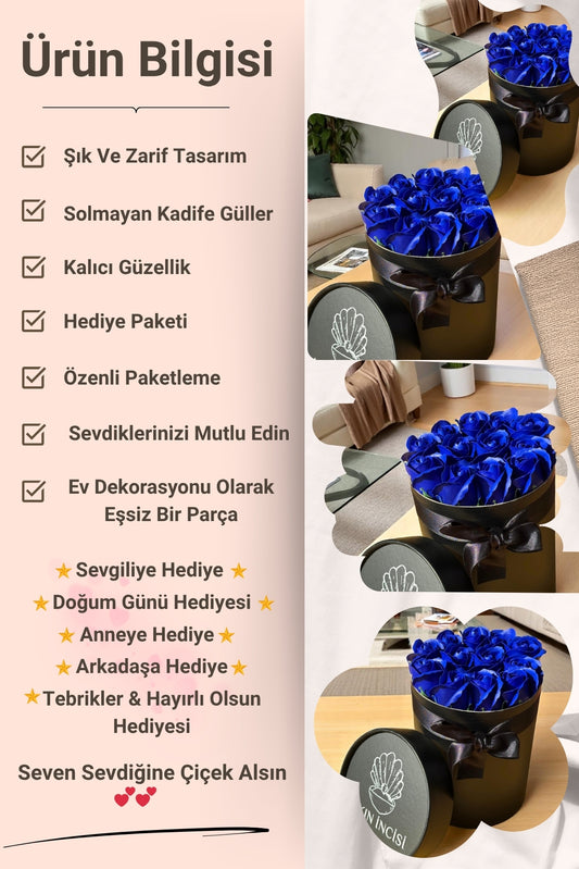 Sevdiklerinize Özel Hediyelik Gül Kutusu – Mavi Kokulu Gül